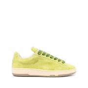 Lanvin Mocka Vadderade Sneakers Green, Herr