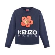 Kenzo Tryckt sweatshirt Blue, Dam