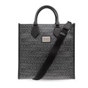 Dolce & Gabbana Shopper väska med monogram Gray, Herr