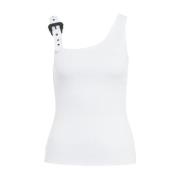 Versace Jeans Couture Vita T-shirts Polos för kvinnor White, Dam
