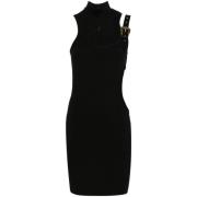 Versace Jeans Couture Svarta klänningar med J Interlock Stretch Black,...