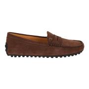 Tod's Gomma 10L Mocassino Platta Skor Brown, Dam