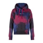 Champion Klassisk Hoodie med Justerbar Huva och Snygg Tryck Blue, Dam