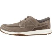 Clarks Sailview Lace Sneakers Brown, Herr