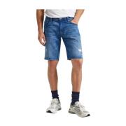 Pepe Jeans Denim Bermuda Shorts med Klassisk Design Blue, Herr