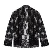 Dolce & Gabbana Spets kimono skjorta Black, Dam