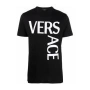 Versace Logo T-shirt i bomull Black, Herr