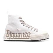 Dsquared2 Vita Tyg Logo Sneakers White, Herr