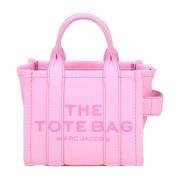Marc Jacobs Rosa läder mini-tote med logotyp Pink, Dam