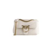 Pinko Klassisk Mini Puff Väska White, Dam