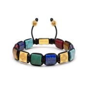 Nialaya Vibrant Dorje Beaded Bracelet Collection Multicolor, Herr
