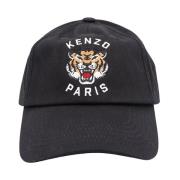 Kenzo Ikonisk Broderad Bomullsmössa Black, Herr