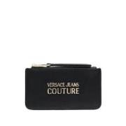 Versace Jeans Couture Logo Lettering Korthållare Black, Dam