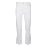 Frame Flared Bootcut Jeans White, Dam
