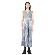 Moncler Plisserad klänning med vintage-inspiration Multicolor, Dam
