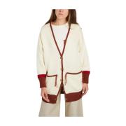 Benjamin Benmoyal Oversized Merinoull Cardigan Multicolor, Dam