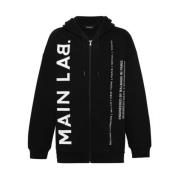 Balmain Modern Zip-Through Sweatshirt Black, Herr