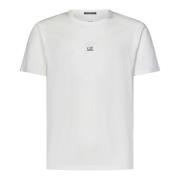 C.p. Company Vita T-shirts och Polos med C.p. Company Logo White, Herr