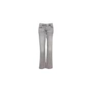 IRO Grå Högmidjade Flare Jeans Gray, Dam