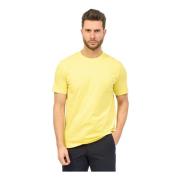 Hugo Boss Gul Regular Fit T-shirt med Gummilogo Yellow, Herr