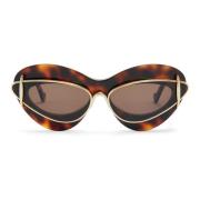 Loewe Mörk Havana Cat-Eye Solglasögon Brown, Dam