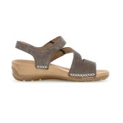 Gabor Nubuck Dam Sandal med Lätt Yttersula Gray, Dam