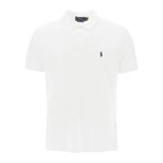 Ralph Lauren Ikoniskt Logotyp Broderad Pique Polo Shirt White, Herr