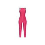 Versace Jeans Couture Jumpsuit med axelband Pink, Dam