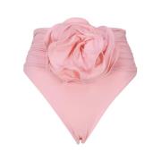Magda Butrym Rosa Havskläder med 98% Bomull Pink, Dam