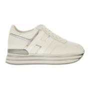 Hogan Ikoniska Lädersneakers med Ultralätt Sula White, Dam