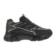 Hogan Hyperaktiva Sneakers med Metallic Trim Black, Dam