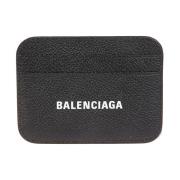 Balenciaga Svart Läder Kreditkortsplånbok Black, Dam