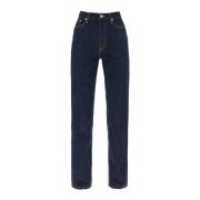 Kenzo Mörk tvättade jeans med kontraststickningar Blue, Dam