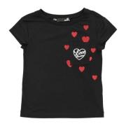 Love Moschino Svart dam T-shirt Black, Dam