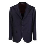 Brunello Cucinelli Deconstructed Virgin Wool Jacket Blue, Herr