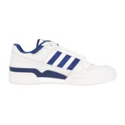 Adidas Originals Vita låga sneakers med läderöverdel och gummisula Whi...
