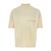 Maison Margiela Ivory Bomull T-shirt Beige, Herr
