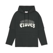 Études Svart Tvättad Långärmad Hoodie T-shirt Black, Herr