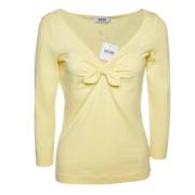 Moschino Pre-Owned Pre-owned Bomull toppar Yellow, Dam