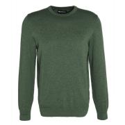 Barbour Pima Bomull Crewneck Sweater Green, Herr