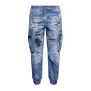 Dsquared2 Jeans med applikationer Blue, Herr