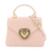 Dolce & Gabbana Devotion Handväska med Hjärtapplikation Pink, Dam