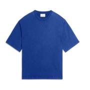 Axel Arigato T-shirt med Broderad Typo Blue, Herr