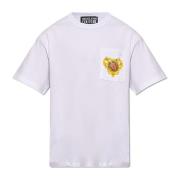 Versace Jeans Couture T-shirt med ficka White, Herr