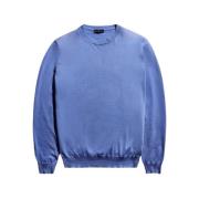 Fay Stiliga Sweaters Blue, Herr