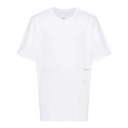 Oamc Ekologisk Bomull Vit T-shirt med Grafiskt Tryck White, Herr