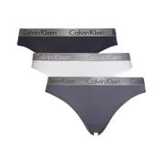 Calvin Klein 3-pack trosor i 3 färger, bomull-elastanblandning Multico...