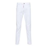 Dsquared2 Slimmade Vita Denim Jeans White, Herr