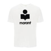 Isabel Marant T-shirt med flocked logo White, Herr