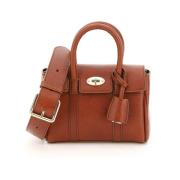 Mulberry Bayswater Mini väska i grained läder Brown, Dam